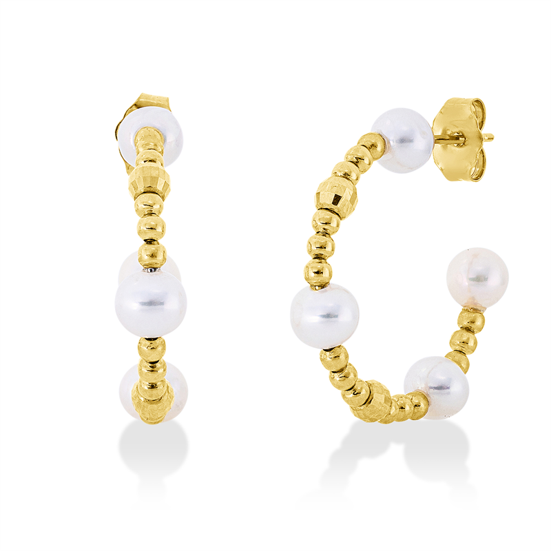 Perle Ohrstecker Gelbgold 18kt