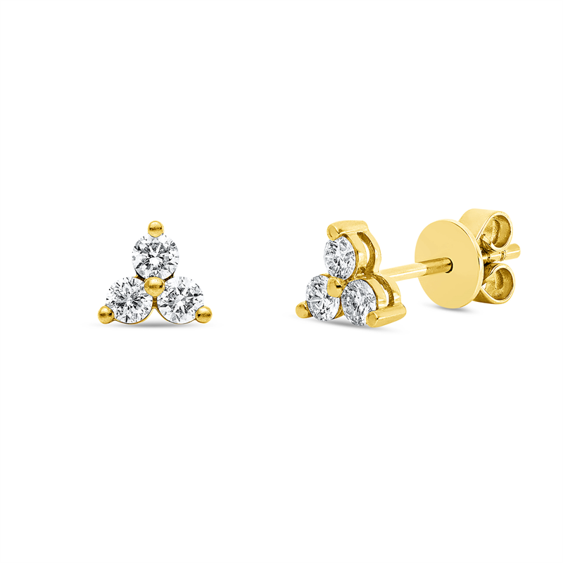 Modern Woman Ohrstecker Gelbgold 18kt 0,49ct
