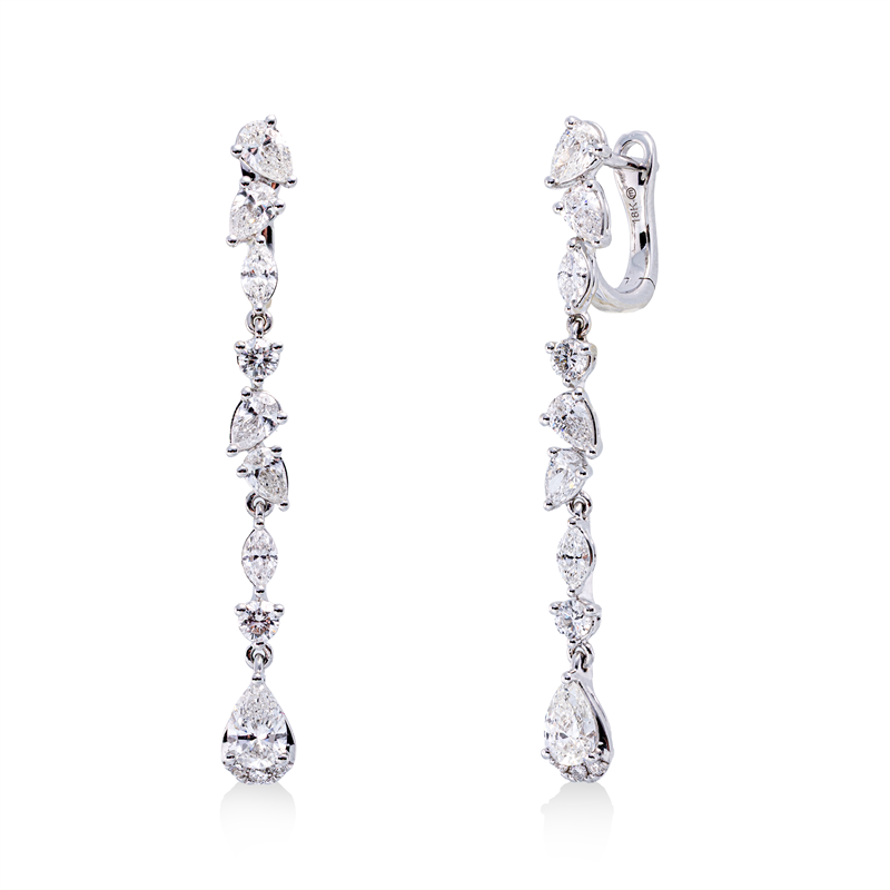 Modern Woman Ohrschmuck Weißgold 18kt 1,53ct