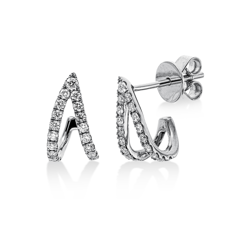 Modern Woman Ohrstecker Weißgold 14kt 0,34ct