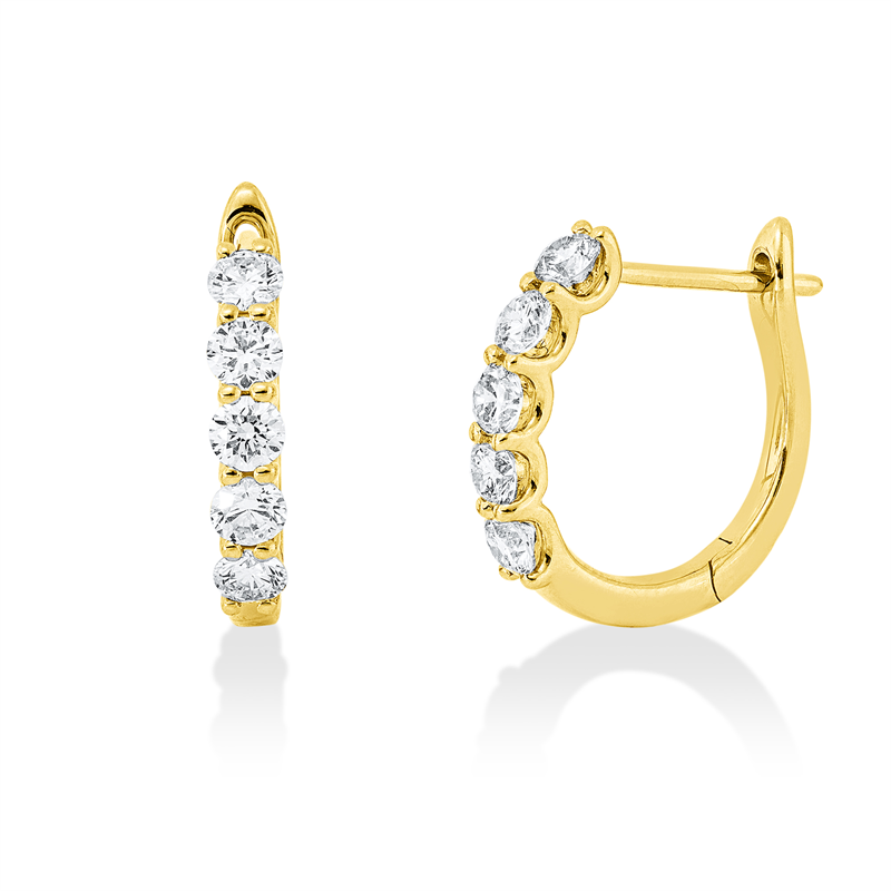 Modern Woman Creolen Gelbgold 18kt 0,79ct