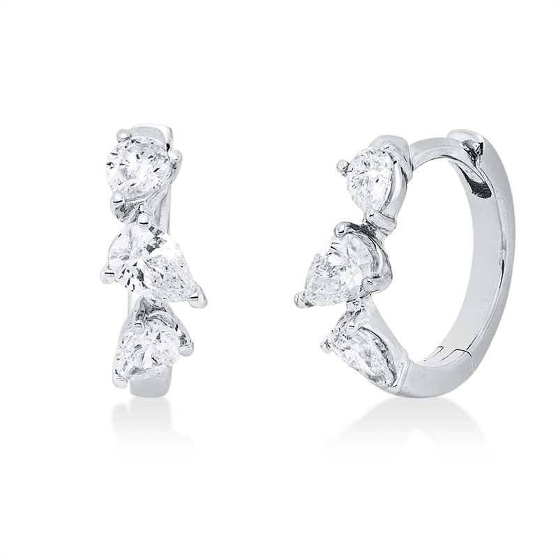 Modern Woman Creolen Weißgold 18kt 0,48ct
