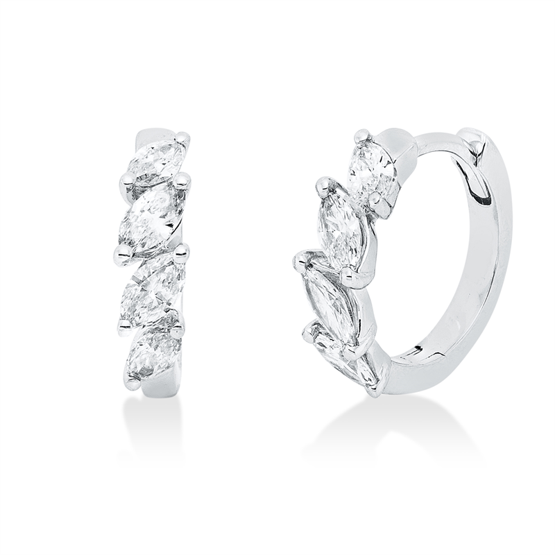Modern Woman Creolen Weißgold 18kt 0,39ct
