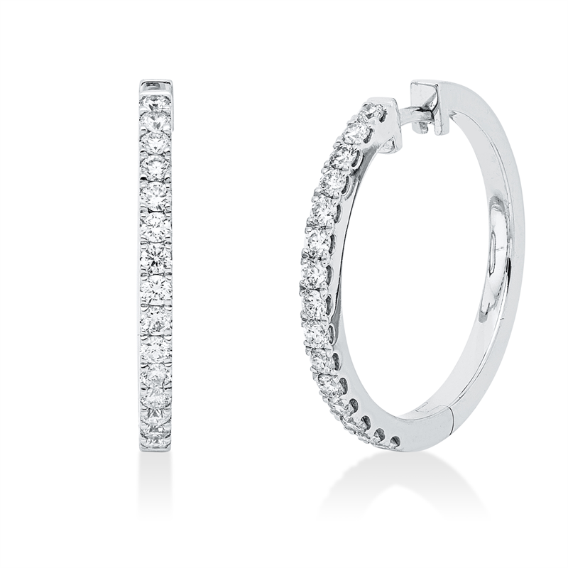Modern Woman Ohrschmuck Weißgold 18kt 0,5ct