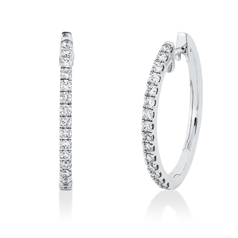 Modern Woman Ohrschmuck Weißgold 18kt 0,36ct