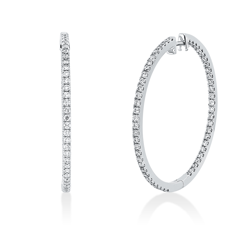 Modern Woman Ohrschmuck Weißgold 18kt 1,01ct