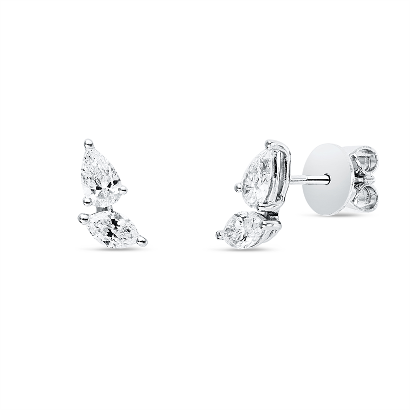 Modern Woman Ohrstecker Weißgold 18kt 0,83ct