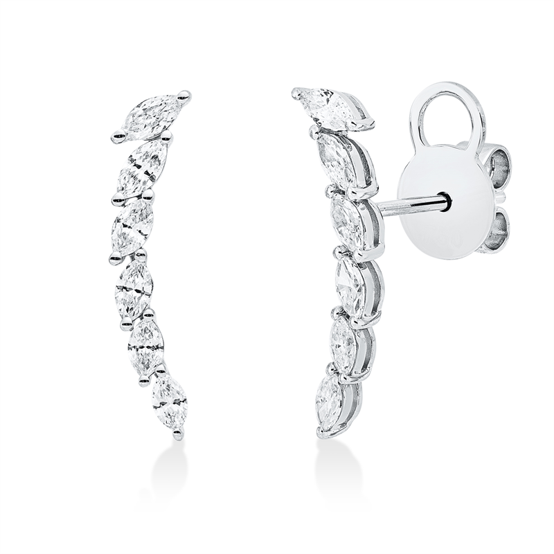 Modern Woman Ohrstecker Weißgold 18kt 0,66ct