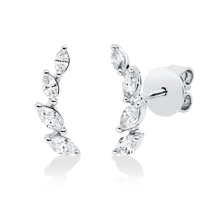 Modern Woman Ohrstecker Weißgold 18kt 0,46ct