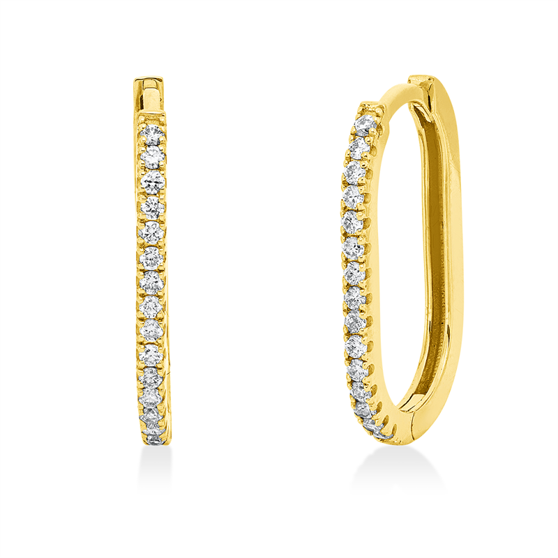 Modern Woman Creolen Gelbgold 18kt 0,23ct