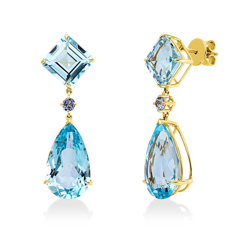 Farbstein Fashion Ohrschmuck Gelbgold 18kt