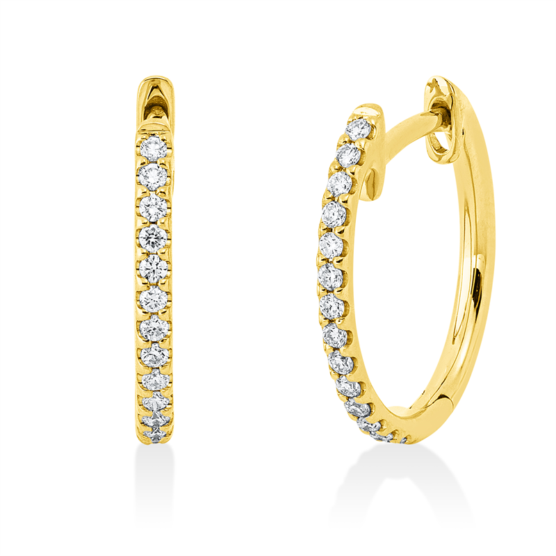 Modern Woman Creolen Weißgold 18kt 0,14ct
