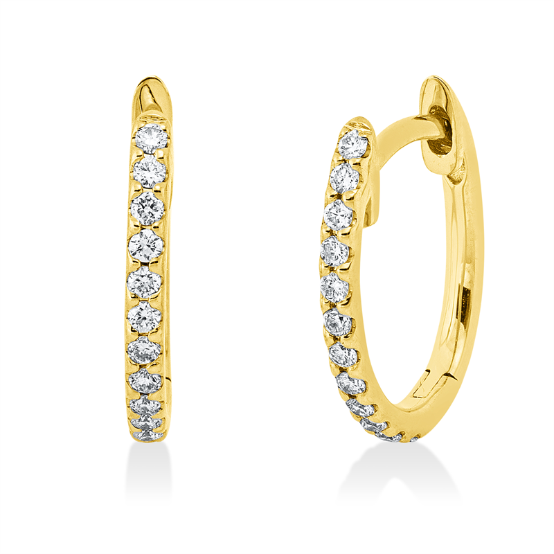 Modern Woman Creolen Weißgold 18kt 0,16ct