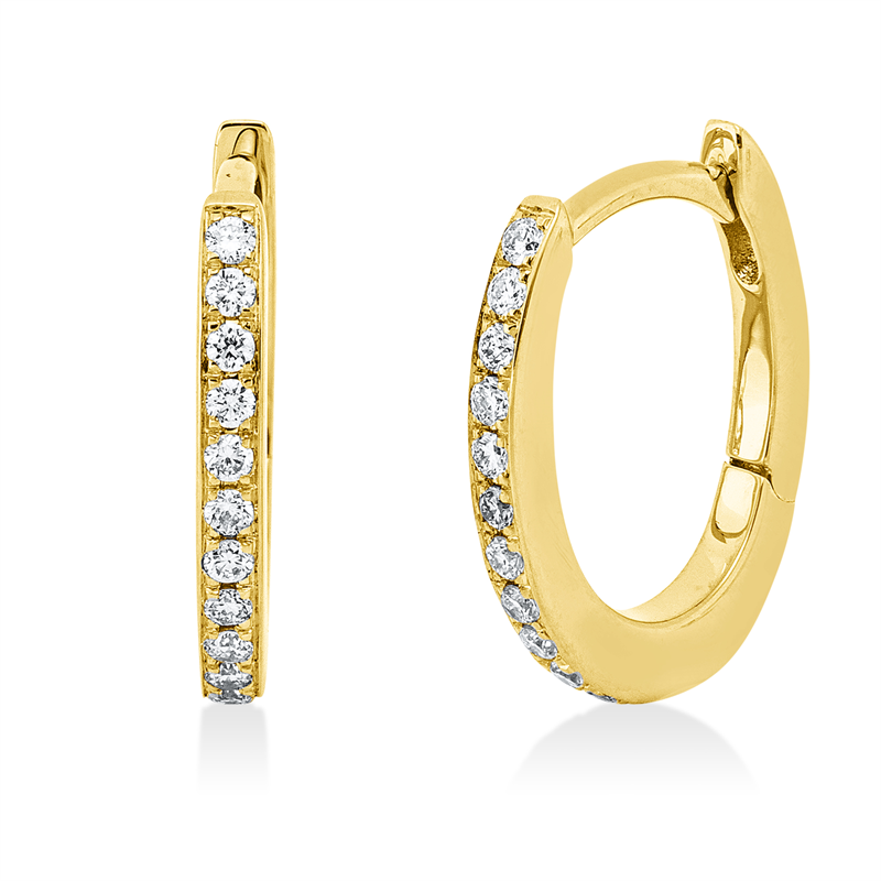 Modern Woman Creolen Weißgold 18kt 0,15ct