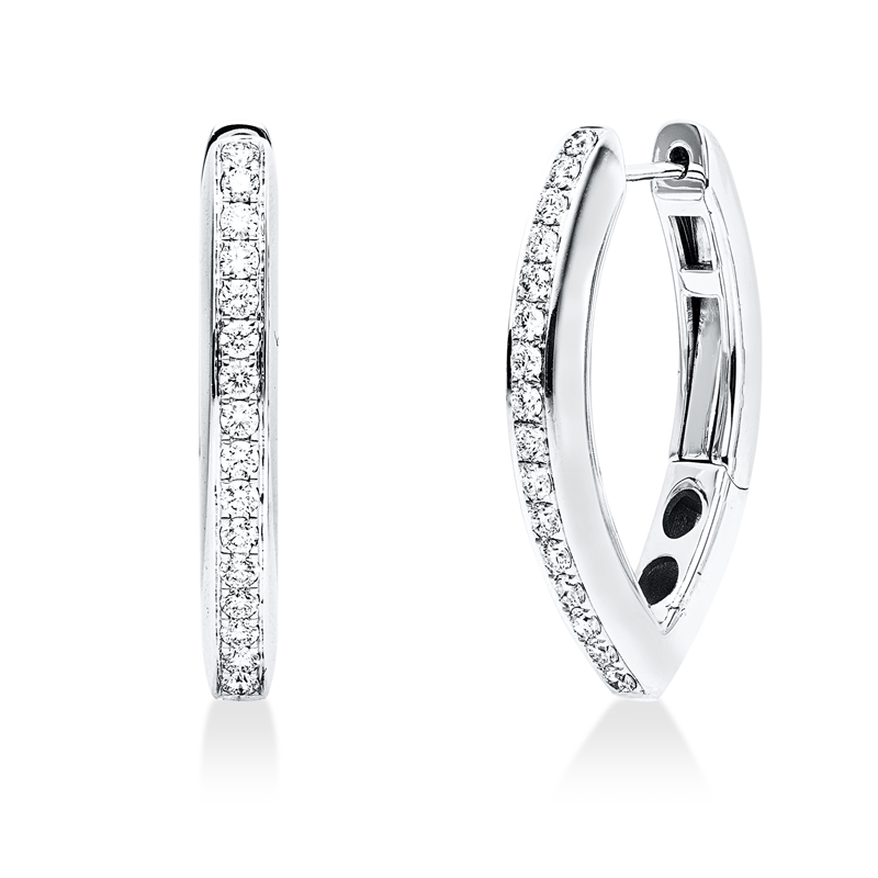 Modern Woman Creolen Weißgold 18kt 0,8ct