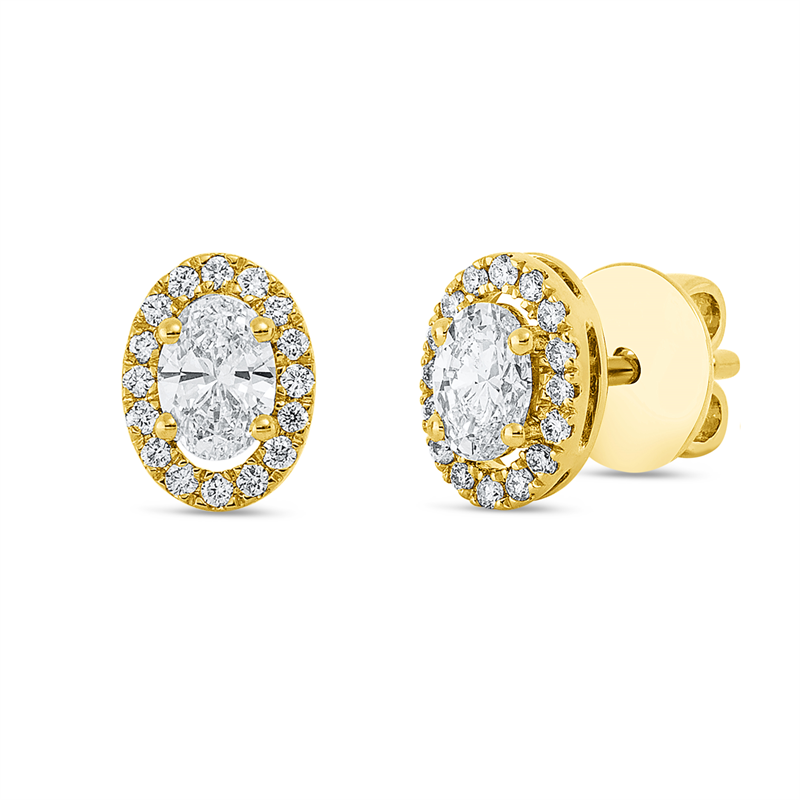 Illusion Classic Ohrstecker Weißgold 18kt 0,69ct