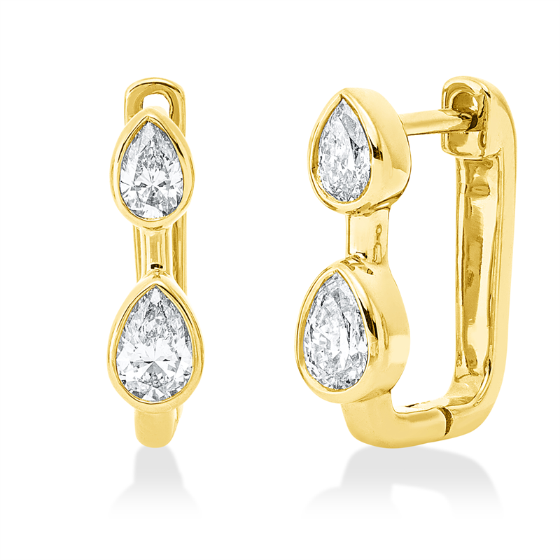 Modern Woman Creolen Gelbgold 18kt 0,76ct