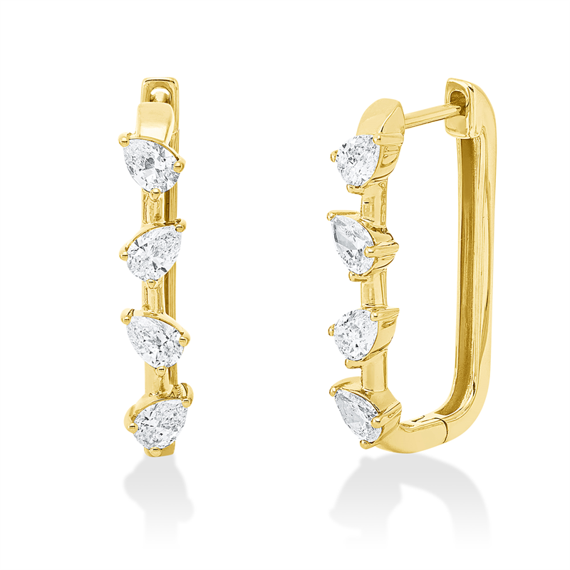 Modern Woman Creolen Gelbgold 18kt 1,14ct
