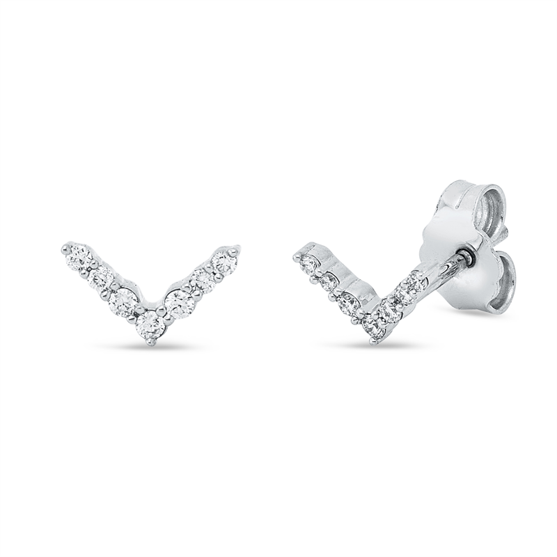 Modern Woman Ohrstecker Weißgold 18kt 0,11ct