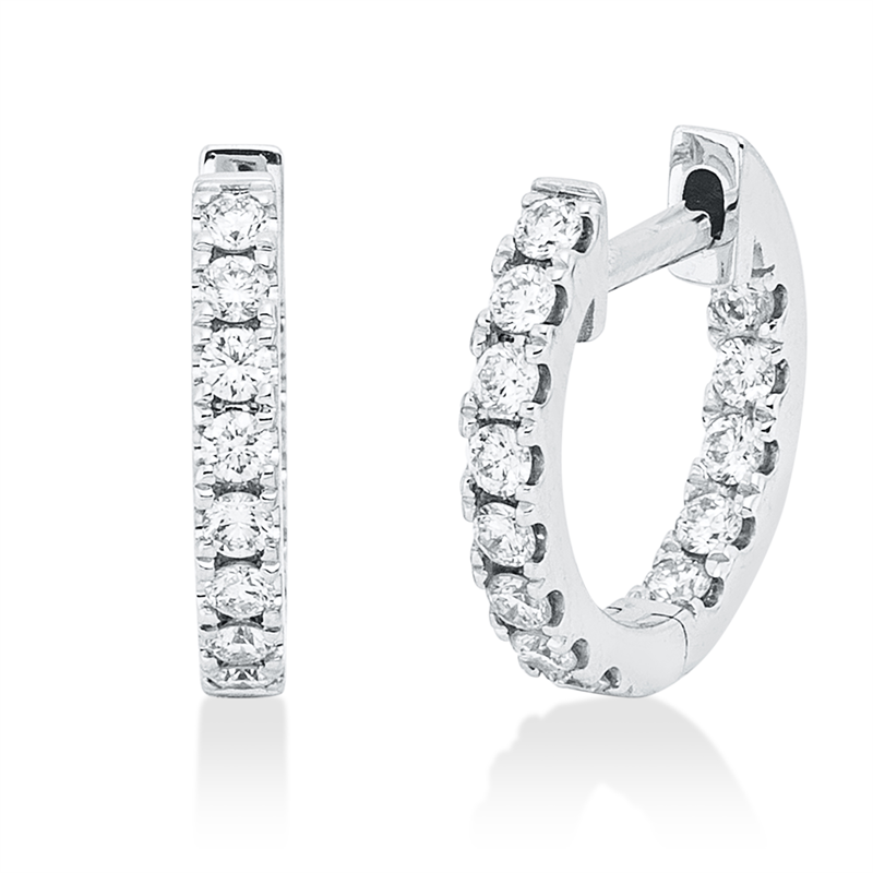 Modern Woman Creolen Weißgold 18kt 0,36ct