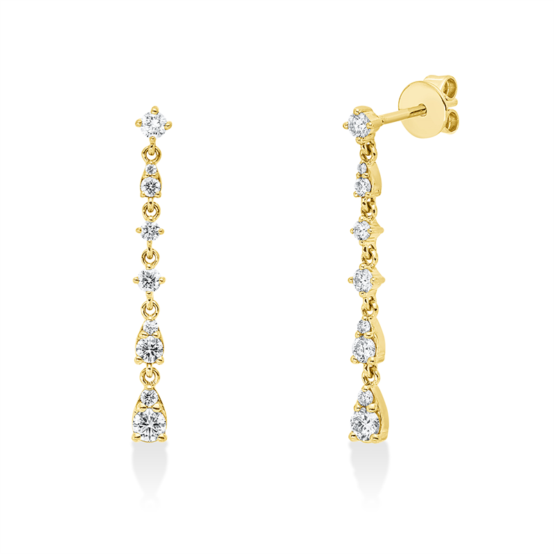 Modern Woman Ohrschmuck Weißgold 18kt 0,45ct