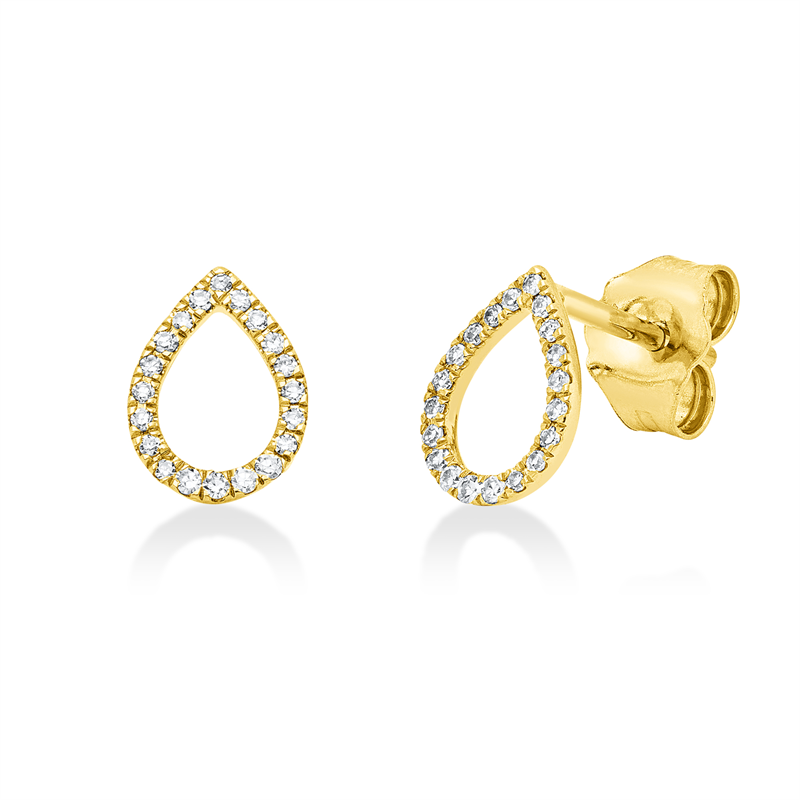 Modern Woman Ohrstecker Weißgold 18kt 0,08ct