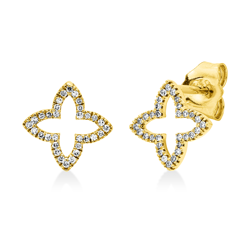 Modern Woman Ohrstecker Weißgold 18kt 0,09ct