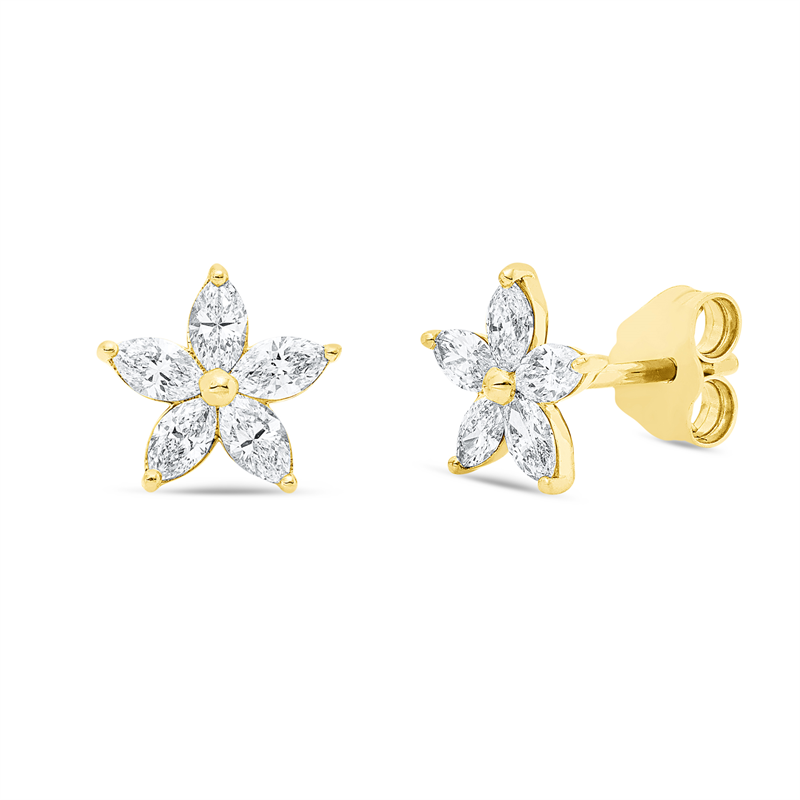 Modern Woman Ohrstecker Weißgold 18kt 0,5ct