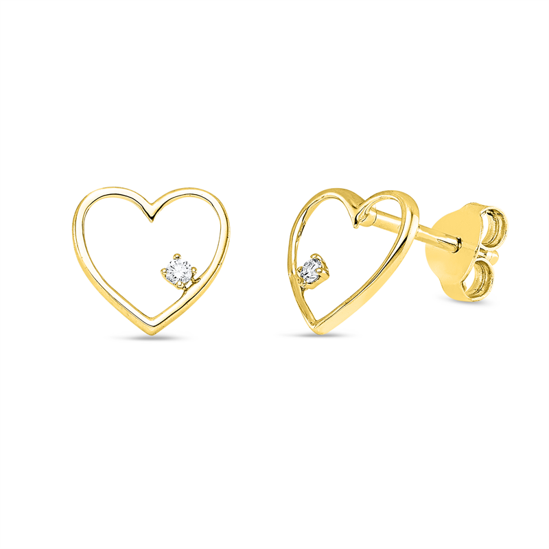 Modern Woman Ohrstecker Weißgold 18kt 0,03ct
