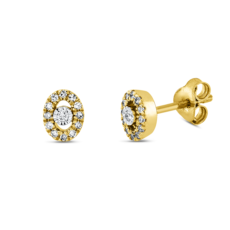 Modern Woman Ohrstecker Weißgold 18kt 0,12ct