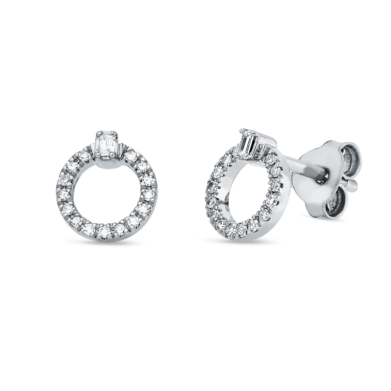 Modern Woman Ohrstecker Weißgold 18kt 0,11ct