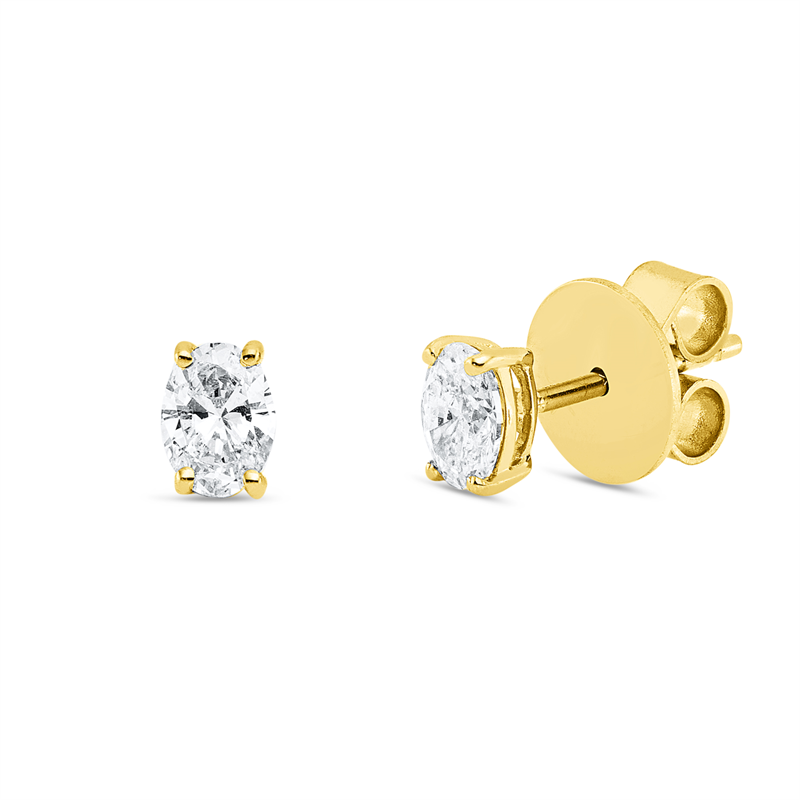 Solitaire Ohrstecker Weißgold 18kt 0,5ct