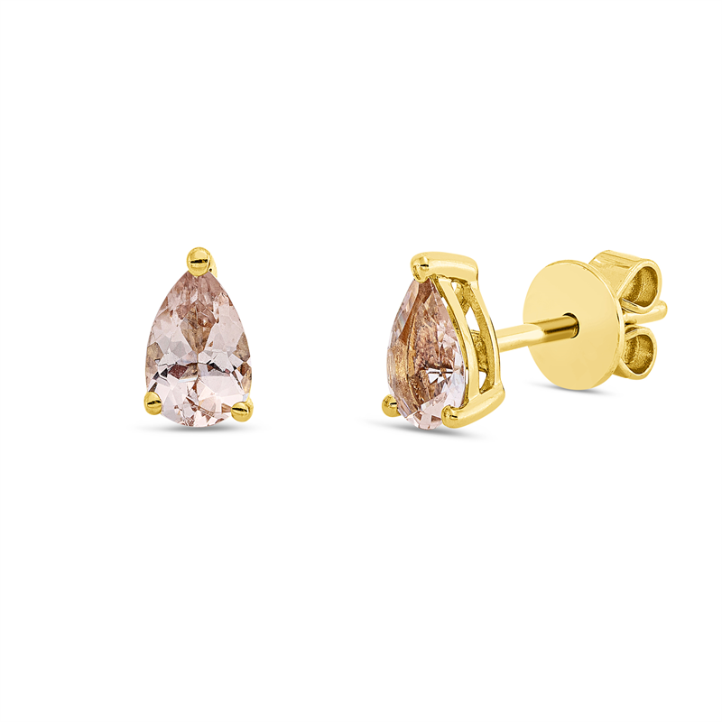 Farbstein Fashion Ohrstecker Gelbgold 18kt
