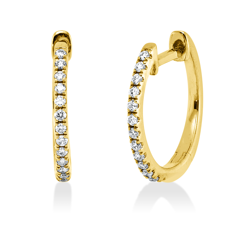 Modern Woman Creolen Weißgold 18kt 0,12ct