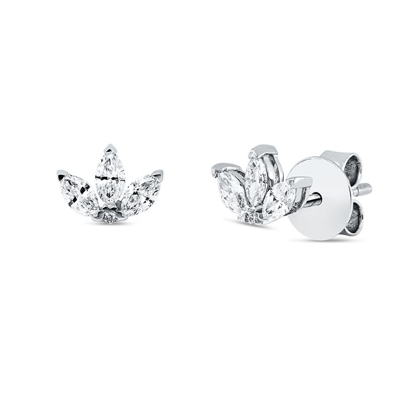 Modern Woman Ohrstecker Weißgold 14kt 0,38ct
