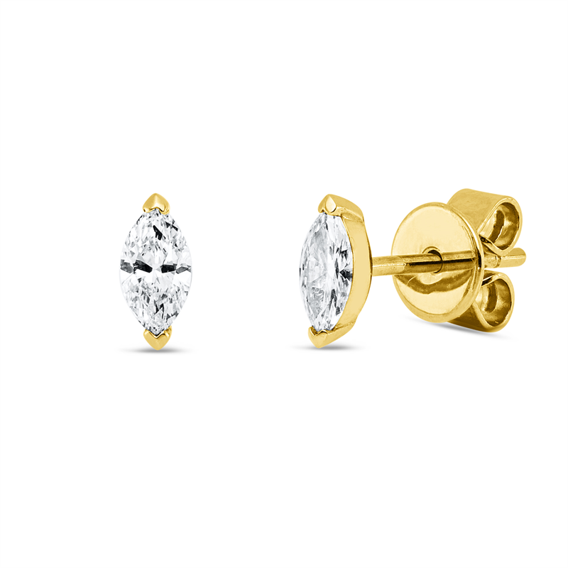 Modern Woman Ohrstecker Gelbgold 14kt 0,4ct