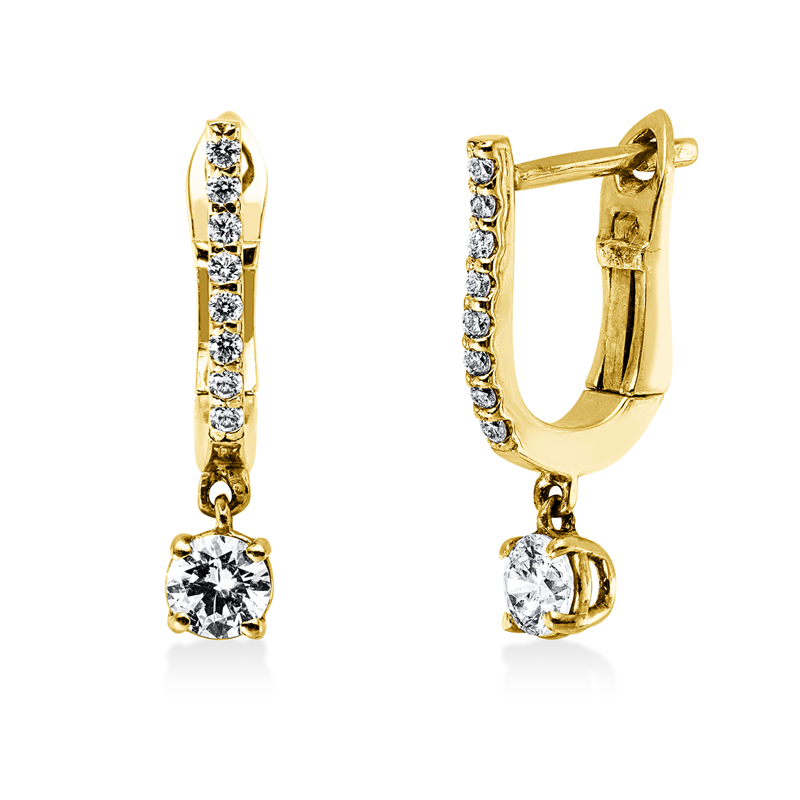 Modern Woman Creolen Gelbgold 14kt 0,38ct