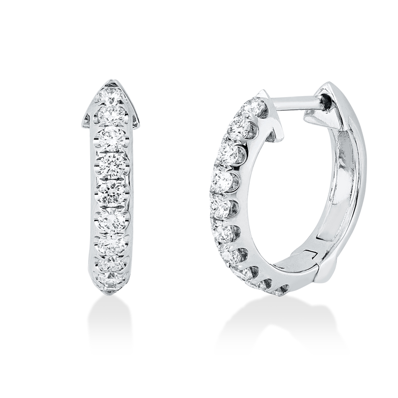 Modern Woman Creolen Weißgold 14kt 0,49ct