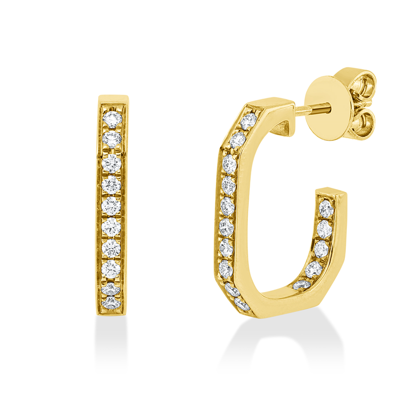 Modern Woman Ohrschmuck Gelbgold 14kt 0,47ct
