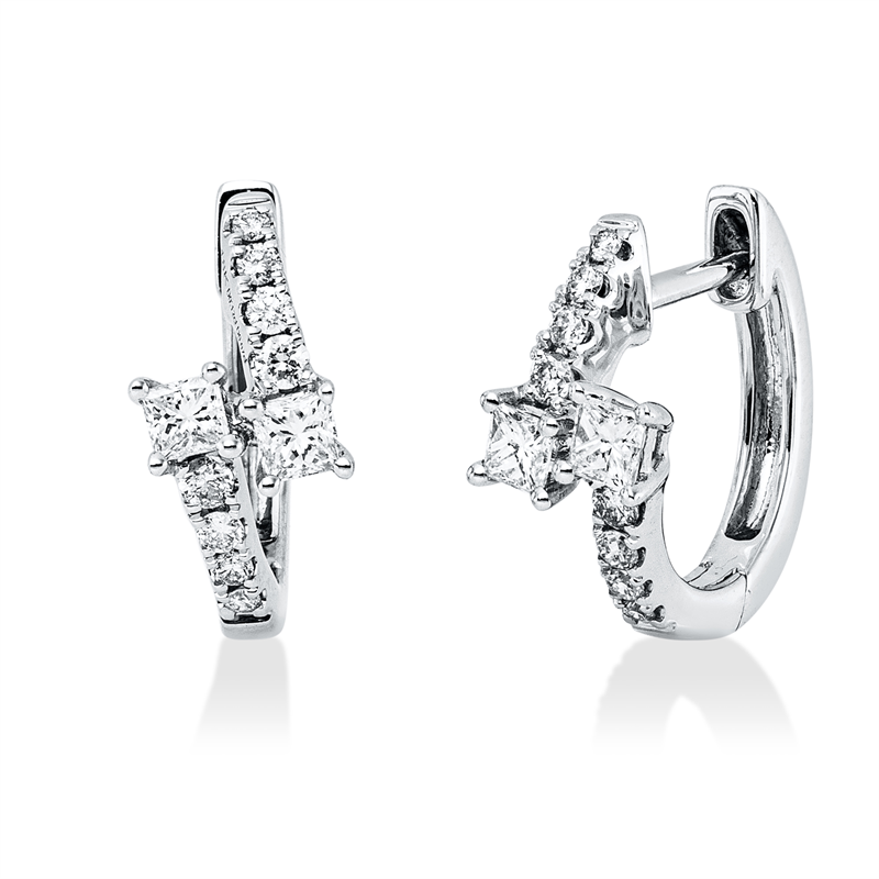 Modern Woman Creolen Weißgold 18kt 0,38ct