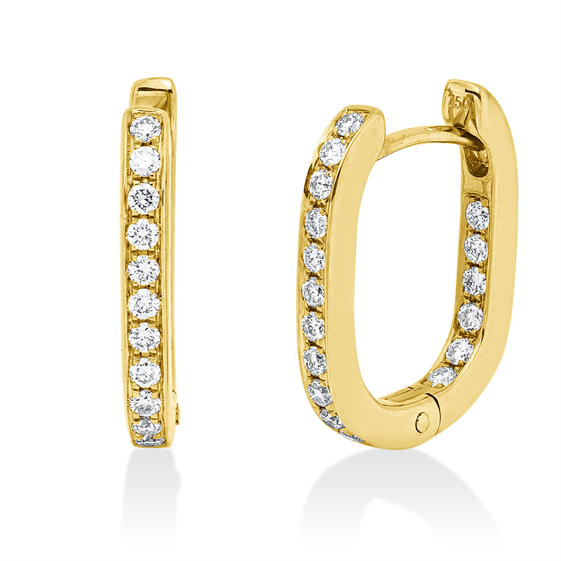 Modern Woman Creolen Gelbgold 18kt 0,31ct