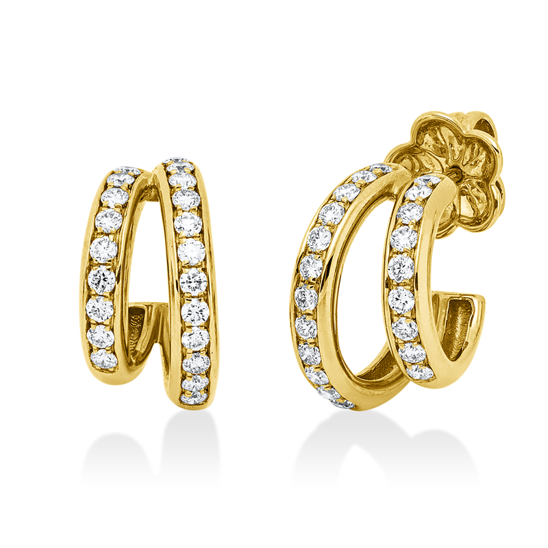 Modern Woman Ohrstecker Gelbgold 18kt 0,63ct