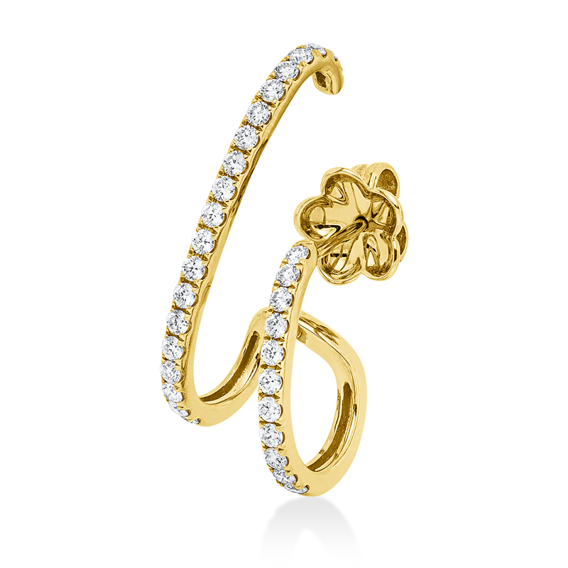 Modern Woman Ohrstecker Gelbgold 18kt 0,46ct