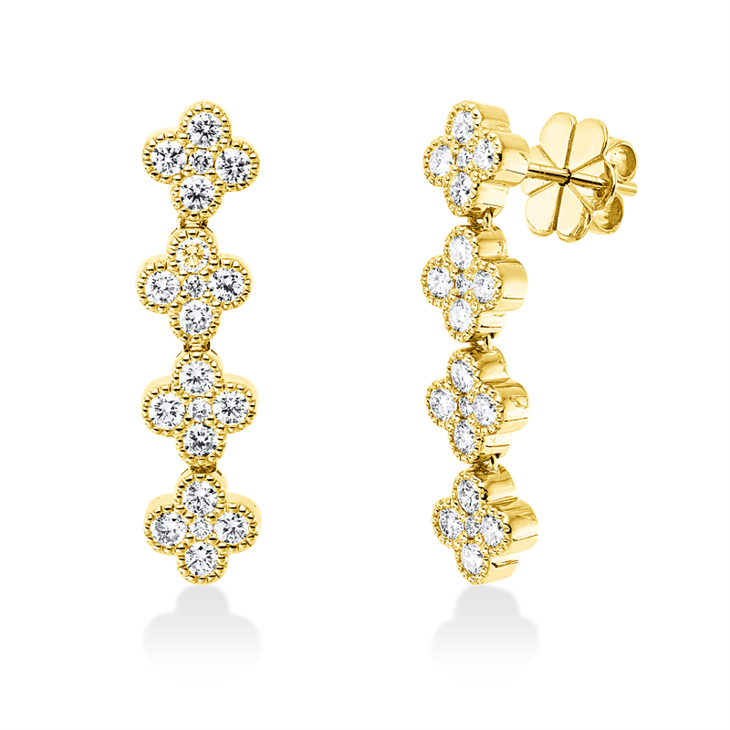 Exklusiv Ohrschmuck Gelbgold 18kt 1,41ct