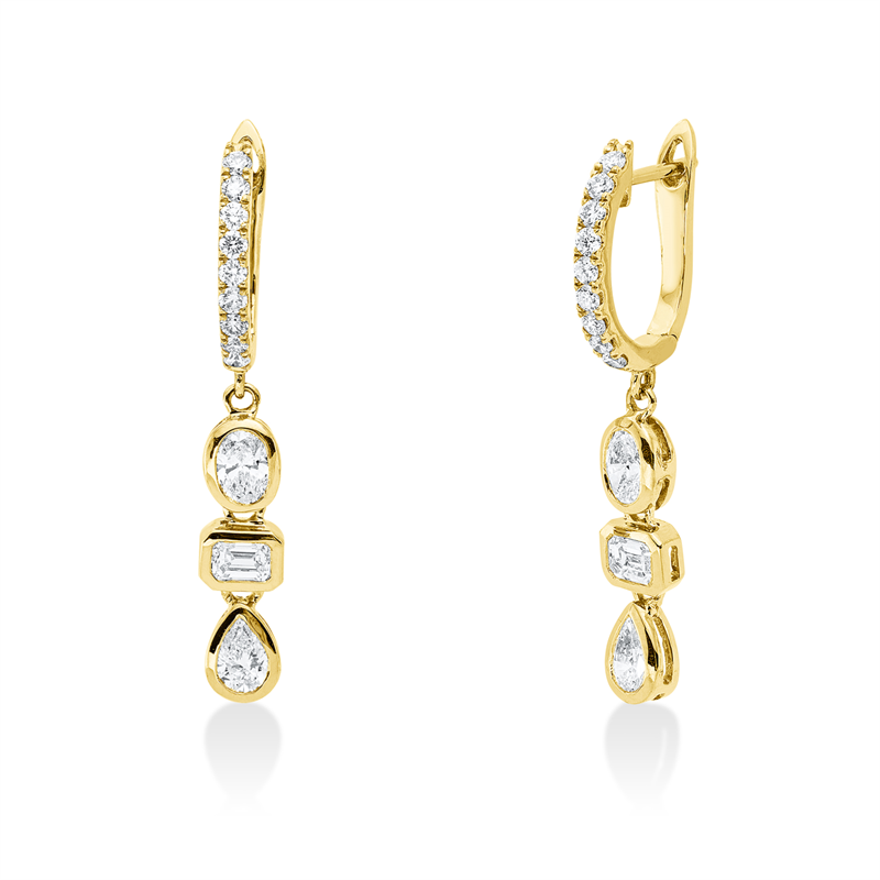 Exklusiv Ohrschmuck Gelbgold 18kt 1,24ct
