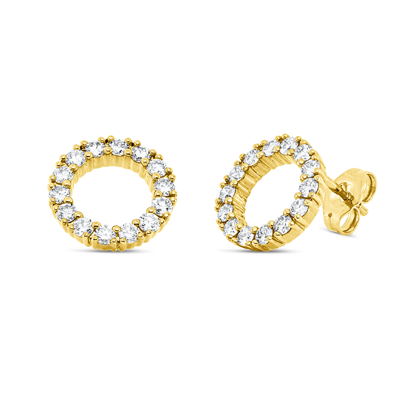 Modern Woman Ohrstecker Weißgold 14kt 0,86ct