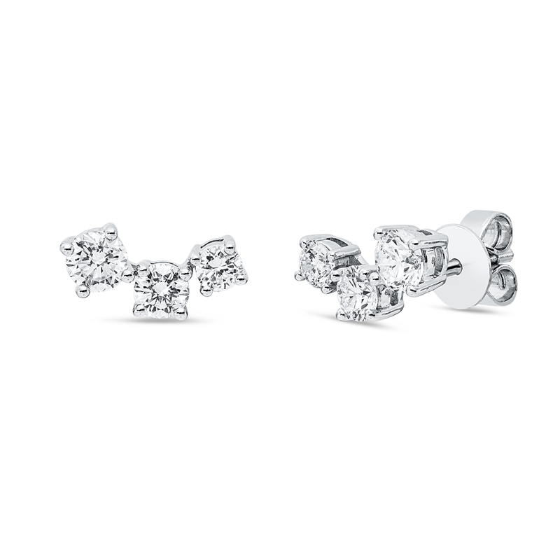 Modern Woman Ohrstecker Gelbgold 14kt 0,74ct