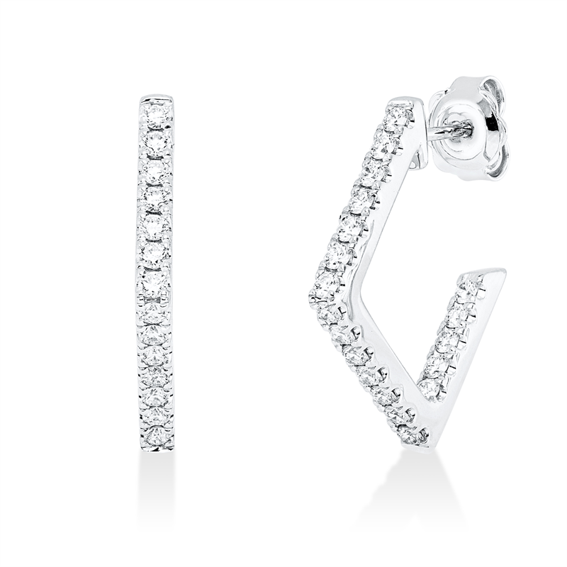 Modern Woman Ohrstecker Weißgold 18kt 1,1ct