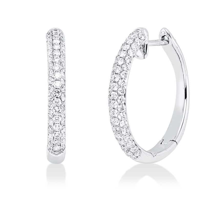 Modern Woman Creolen Weißgold 18kt 0,55ct