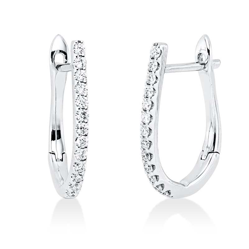 Modern Woman Creolen Weißgold 18kt 0,19ct